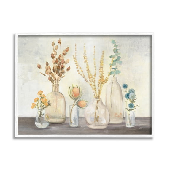 Stupell Industries Autumn Wildflower Farmhouse Bouquets Rustic Floral Painting, 20 x 16, Design by Julia Purinton