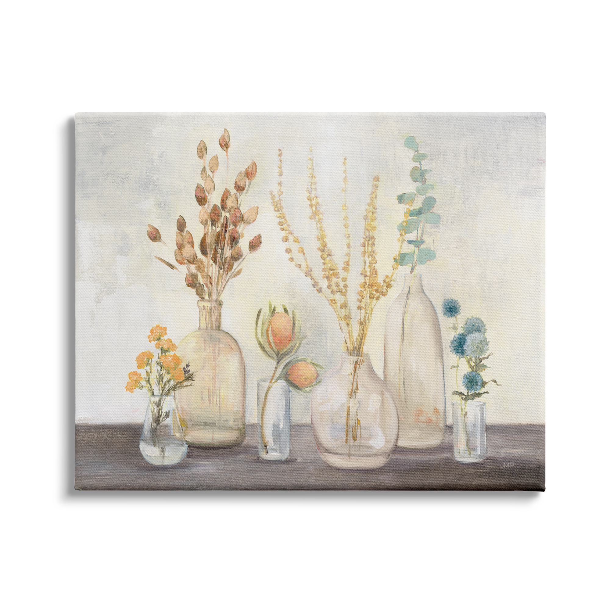 Stupell Industries Autumn Wildflower Farmhouse Bouquets Rustic Floral Painting, 40 x 30, Design by Julia Purinton