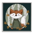 thumbnail image 1 of Stupell Industries Autumnal Fox & Birch Trees Animals Painting Gray Framed Art Print Wall Art, 12 x 12, 1 of 8