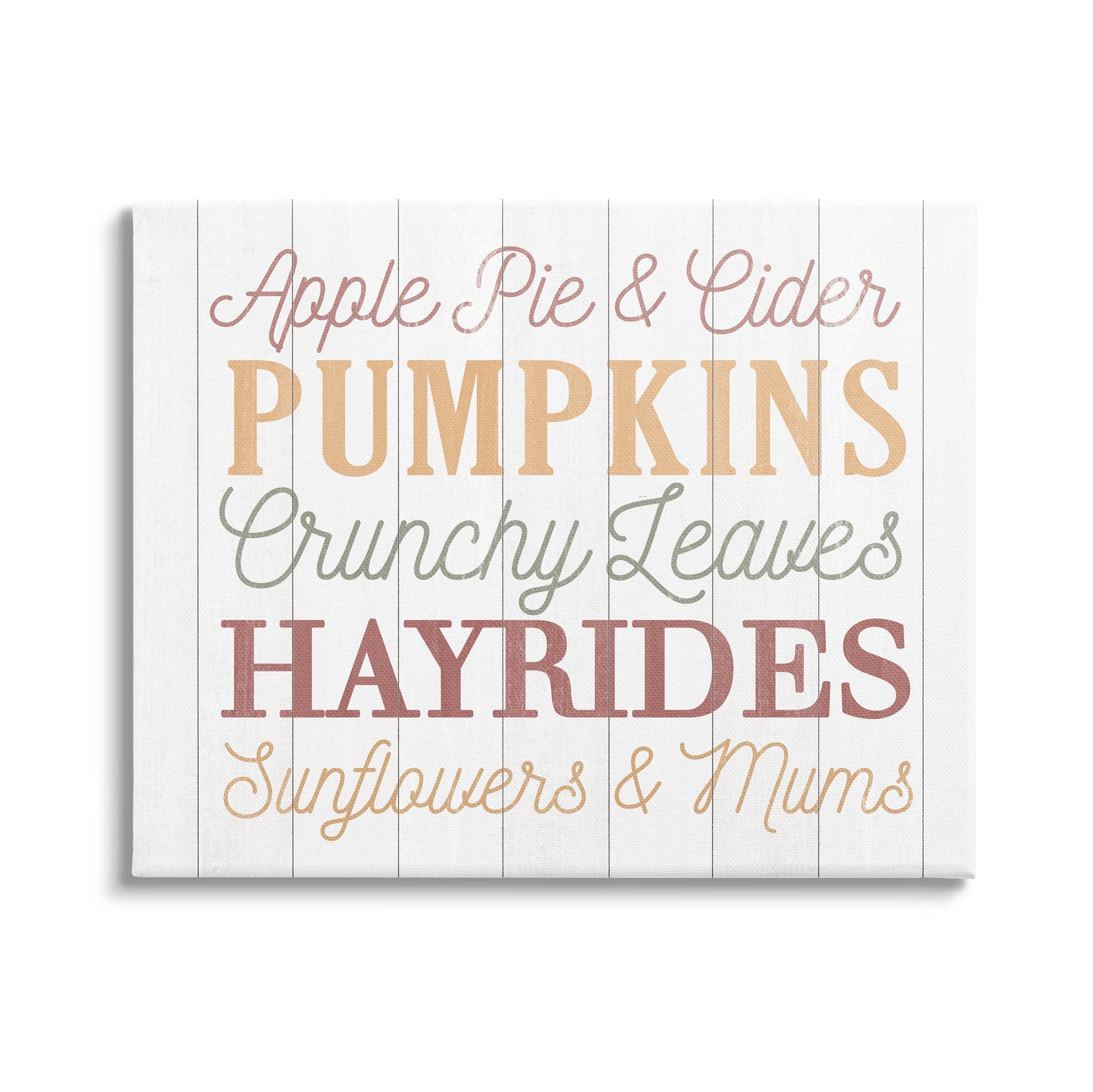 Stupell Industries Autumnal Fun Activities List Graphic Art Gallery Wrapped Canvas Print Wall Art, Design by Dogwood Portfolio