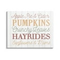 thumbnail image 1 of Stupell Industries Autumnal Fun Activities List Graphic Art Gallery Wrapped Canvas Print Wall Art, Design by Dogwood Portfolio, 1 of 7