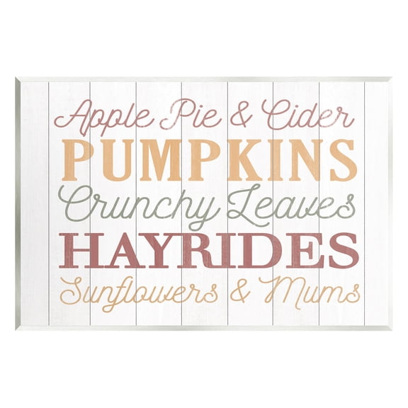 Stupell Industries Autumnal Fun Activities List Graphic Art Unframed Art Print Wall Art, Design by Dogwood Portfolio