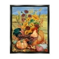 thumbnail image 1 of Stupell Industries Autumnal Rooster & Sunflowers Animals & Insects Painting Black Floater Framed Canvas Art Print Wall Art, 25 x 31, 1 of 2