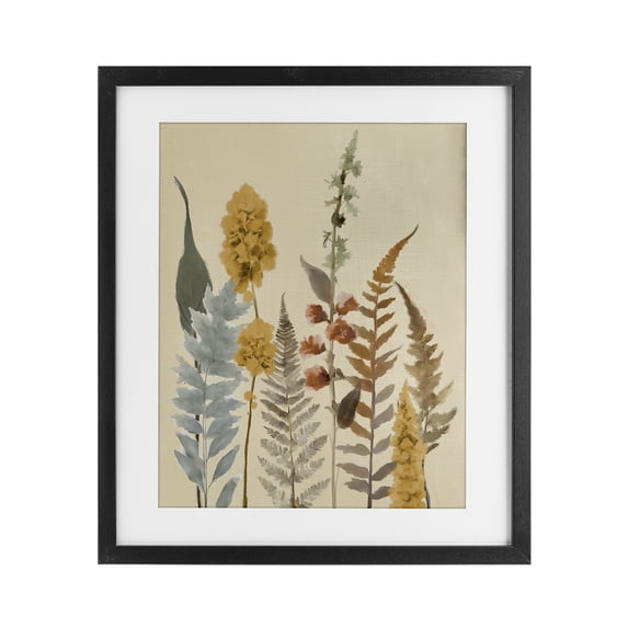 Stupell Industries Victorian Autumnal Wild Plants Black Framed Print Under Glass, 13 x 16, by Elizabeth Medley