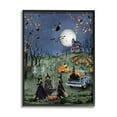 thumbnail image 1 of Stupell Industries Autumnal Witches Scene Holiday Painting Black Framed Art Print Wall Art, 16 x 20, 1 of 2