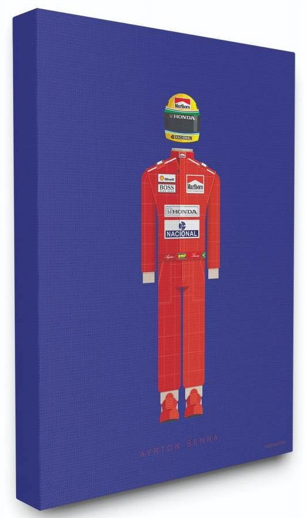 Stupell Industries Ayrton Senna Famous People Characters Fashion Design Canvas Wall Art by Fred Birchal