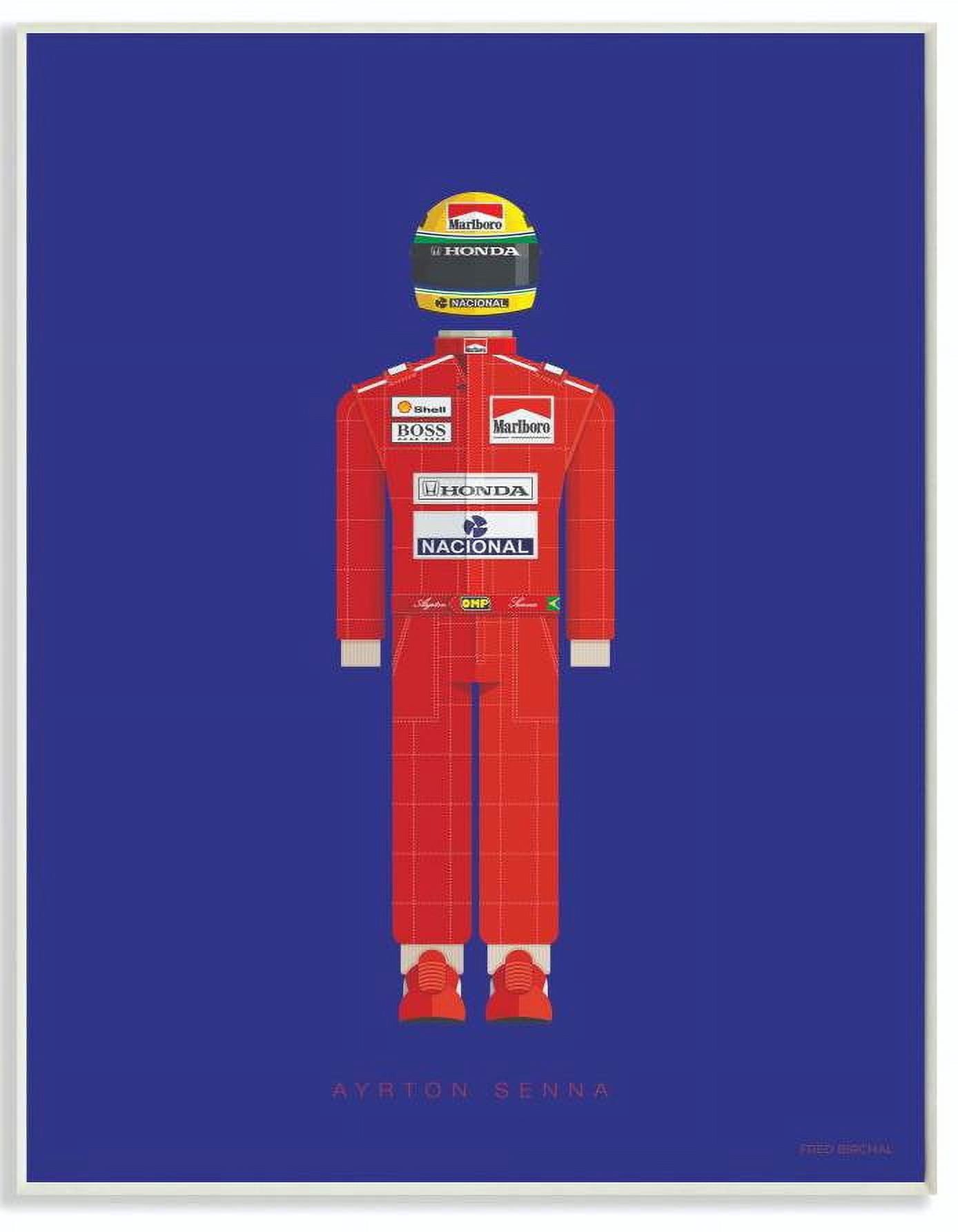 Stupell Industries Ayrton Senna Famous People Characters Fashion Design Wall Plaque by Fred Birchal