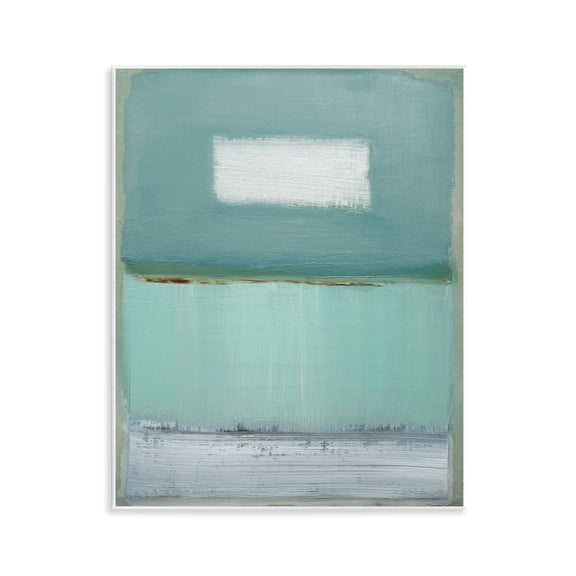 Stupell Industries Azure Blue Gradient Wall Plaque Art design by Caroline Gold, 14 x 11