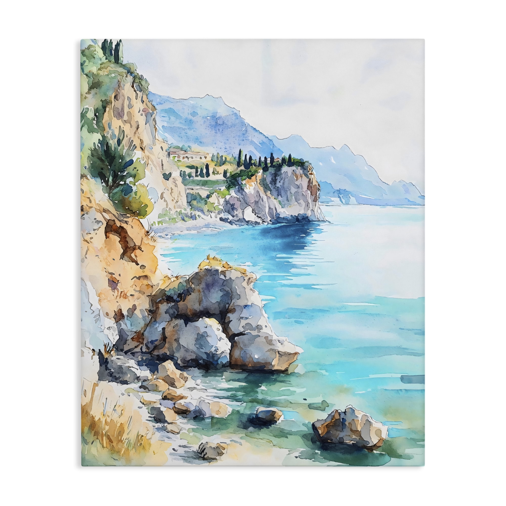 Stupell Industries Azure Italian Coastline Canvas Wall Art, design by LSR Design Studio
