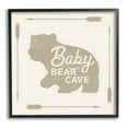 thumbnail image 1 of Stupell Industries Baby Bear Cave Animal Sign Graphic Art Black Framed Art Print Wall Art, Design by Lil' Rue, 1 of 7