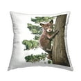 thumbnail image 1 of Stupell Industries Baby Bear Climbing Tree Printed Throw Pillow Design by Kim Curinga, 1 of 6