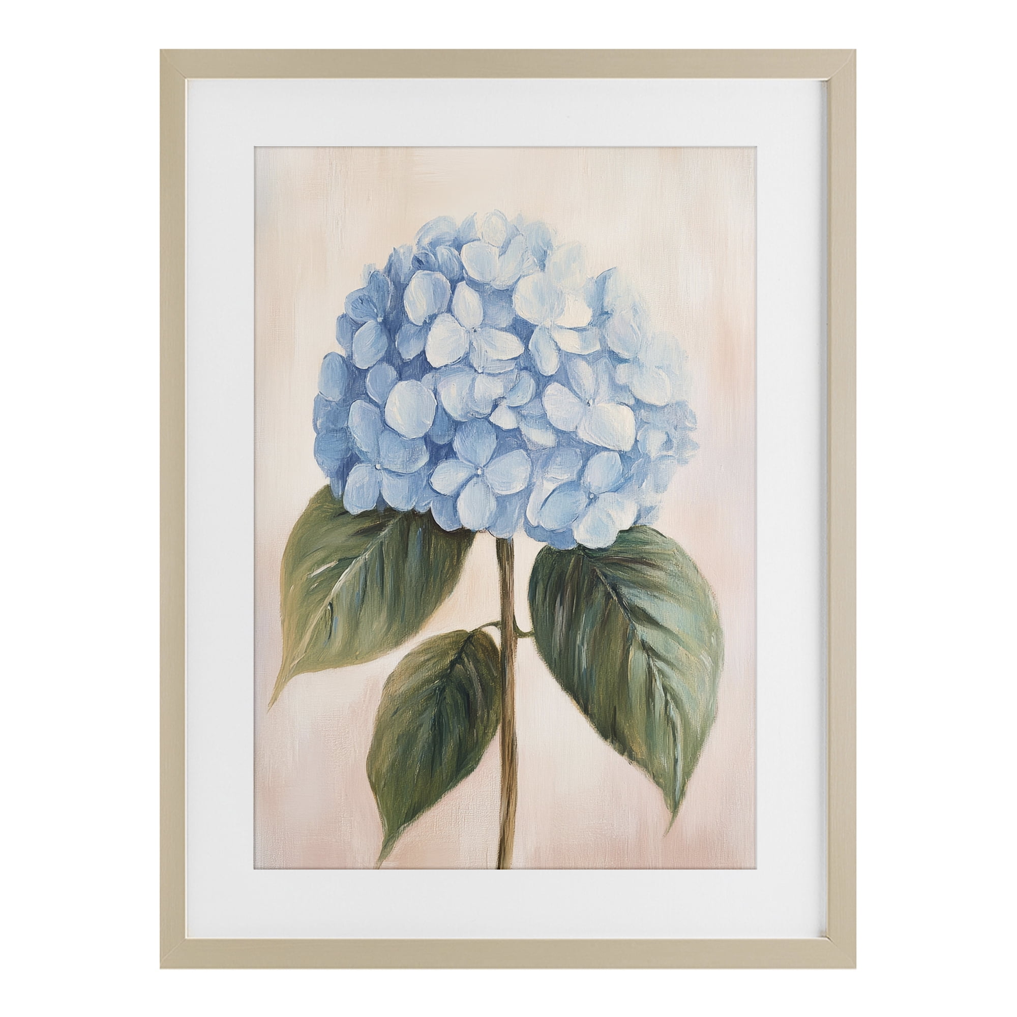 Stupell Industries Baby Blue Hydrangea Birch Framed Print Under Glass, design by Petal Prints Design
