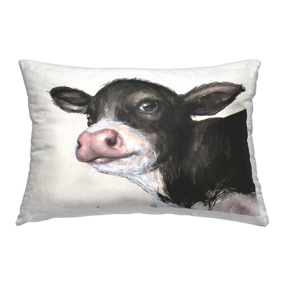 Stupell Industries Baby Cow Face Decorative Printed Throw Pillow Design by GeorgeDyachenkoArt