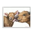thumbnail image 1 of Stupell Industries Baby Cow Family Animal Watercolor Painting Framed Art Print Wall Art, 30x24, By George Dyachenko, 1 of 8