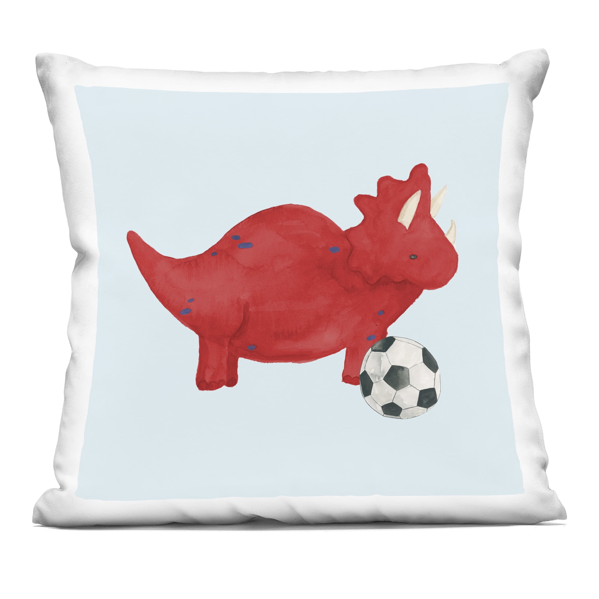 Stupell Industries Baby Dino with Ball Decorative Printed Throw Pillow, design by Lucille Price