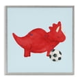 thumbnail image 1 of Stupell Industries Contemporary Baby Dino with Ball Gray Framed Giclee Art, 24 x 24, by Lucille Price, 1 of 8