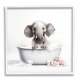 thumbnail image 1 of Stupell Industries Baby Elephant Bath Animals & Insects Painting White Framed Art Print Wall Art, 17 x 17, 1 of 9