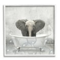 thumbnail image 1 of Stupell Industries Baby Elephant Bath Time Cute Animal Design, 12 x 12,Design by Kimberly Allen, 1 of 8