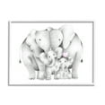 thumbnail image 1 of Stupell Industries Baby Elephants with Animal Family Cute Pink Heart, 11 x 14, Designed by Studio Q, 1 of 7