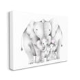 thumbnail image 1 of Stupell Industries Baby Elephants with Animal Family Cute Pink Heart, 16 x 20, Designed by Studio Q, 1 of 6