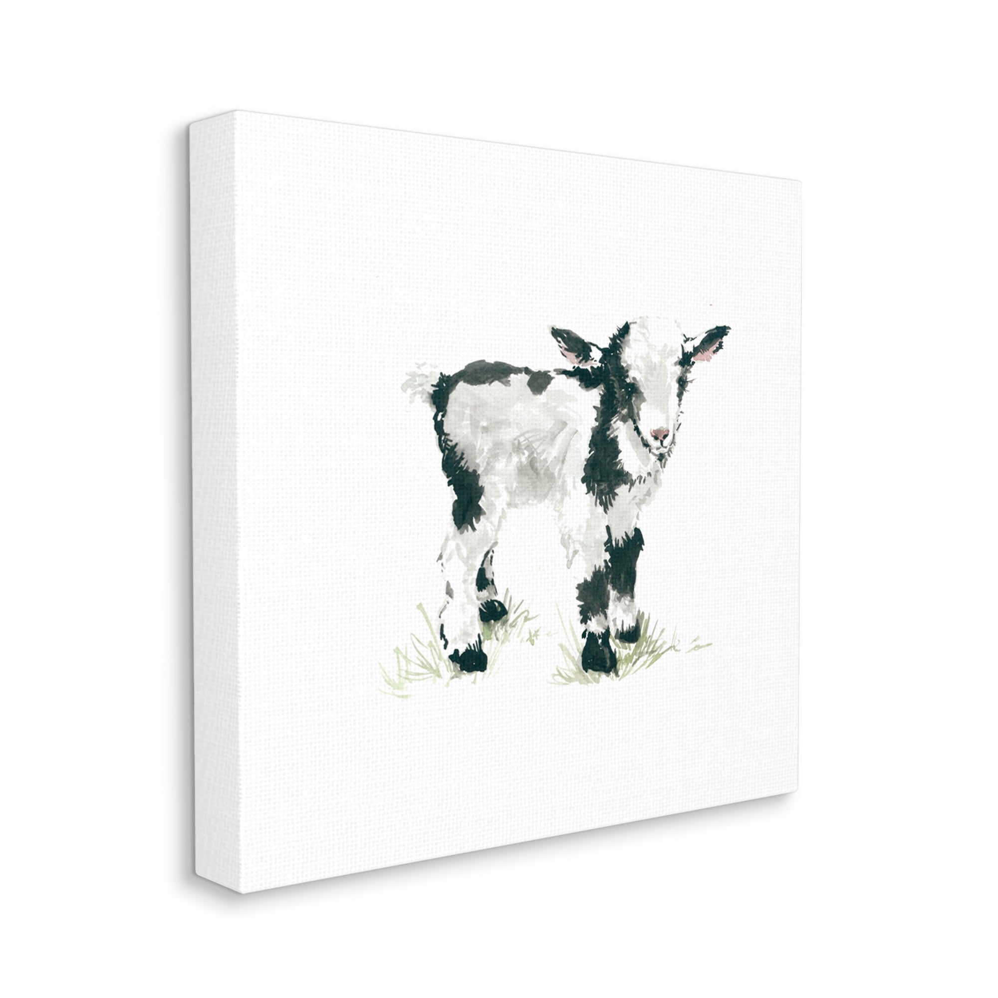 Stupell Industries Baby Farm Lamb Minimal Country Animal over White, 24 x 24, Design by Carol Robinson