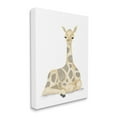 thumbnail image 1 of Stupell Industries Baby Giraffe Resting Soft Yellow Brown Illustration Canvas Wall Art, 36 x 48, Design by Daphne Polselli, 1 of 5