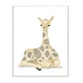 thumbnail image 1 of Stupell Industries Baby Giraffe Resting Soft Yellow Brown Illustration Wall Plaque, 13 x 19, Design by Daphne Polselli, 1 of 1