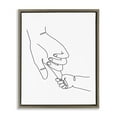 Stupell Industries Baby Hands Holding Index Finger Art for Kids