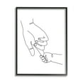 thumbnail image 1 of Stupell Industries Baby Hands Holding Index Finger Minimal Line Drawing, 11 x 14, Designed by JJ Design House LLC, 1 of 7
