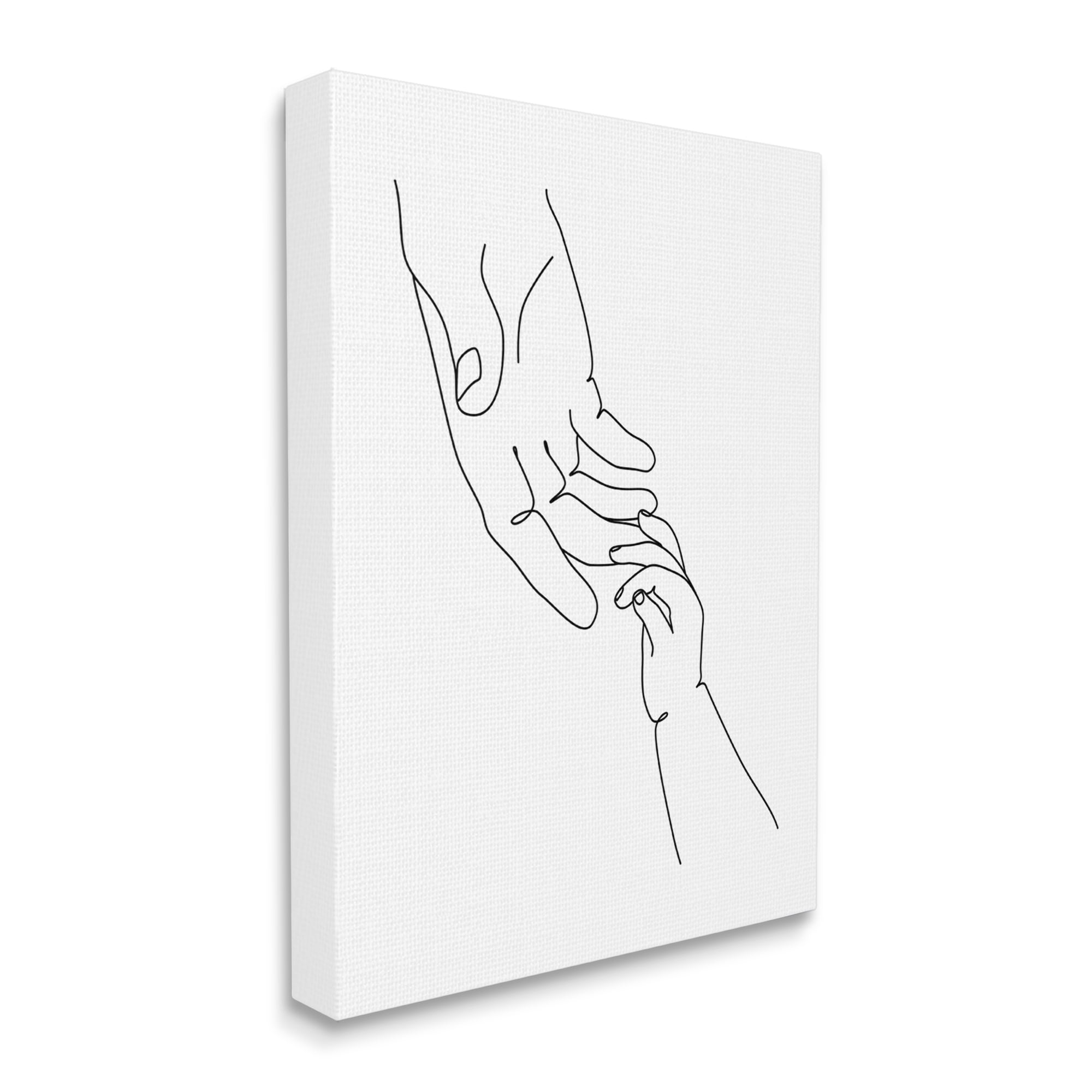 Stupell Industries Baby Hands Reaching Minimal Line Drawing, 30 x 40, Designed by JJ Design House LLC
