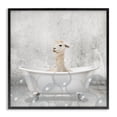 thumbnail image 1 of Stupell Industries Baby Llama Bath Time Cute Animal Design Graphic Art Black Framed Art Print Wall Art, 12x12, by Kim Allen, 1 of 5