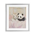 thumbnail image 1 of Stupell Industries Modern Baby Panda & Tiger Cuddles Gray Framed Print Under Glass, 13 x 16, by The Prints Vibe, 1 of 8