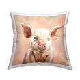 thumbnail image 1 of Stupell Industries Baby Piglet Portrait Decorative Printed Throw Pillow Design by Molly Mattin, 1 of 5