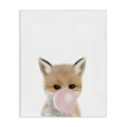 thumbnail image 1 of Stupell Industries Modern Baby Red Fox with Pink Bubble Gum Woodland Animal Canvas Art, 16 x 20, by Leah Straatsma, 1 of 7