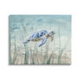 thumbnail image 1 of Stupell Industries Baby Sea Turtle Blue Speckled Aquatic Animal Ocean, 20 x 16, Design by Danhui Nai, 1 of 6