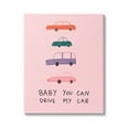thumbnail image 1 of Stupell Industries Baby You Can Drive My Car Whimsical Song Lyrics Graphic Art Gallery Wrapped Canvas Print Wall Art, Design by Dominika Godette, 1 of 7