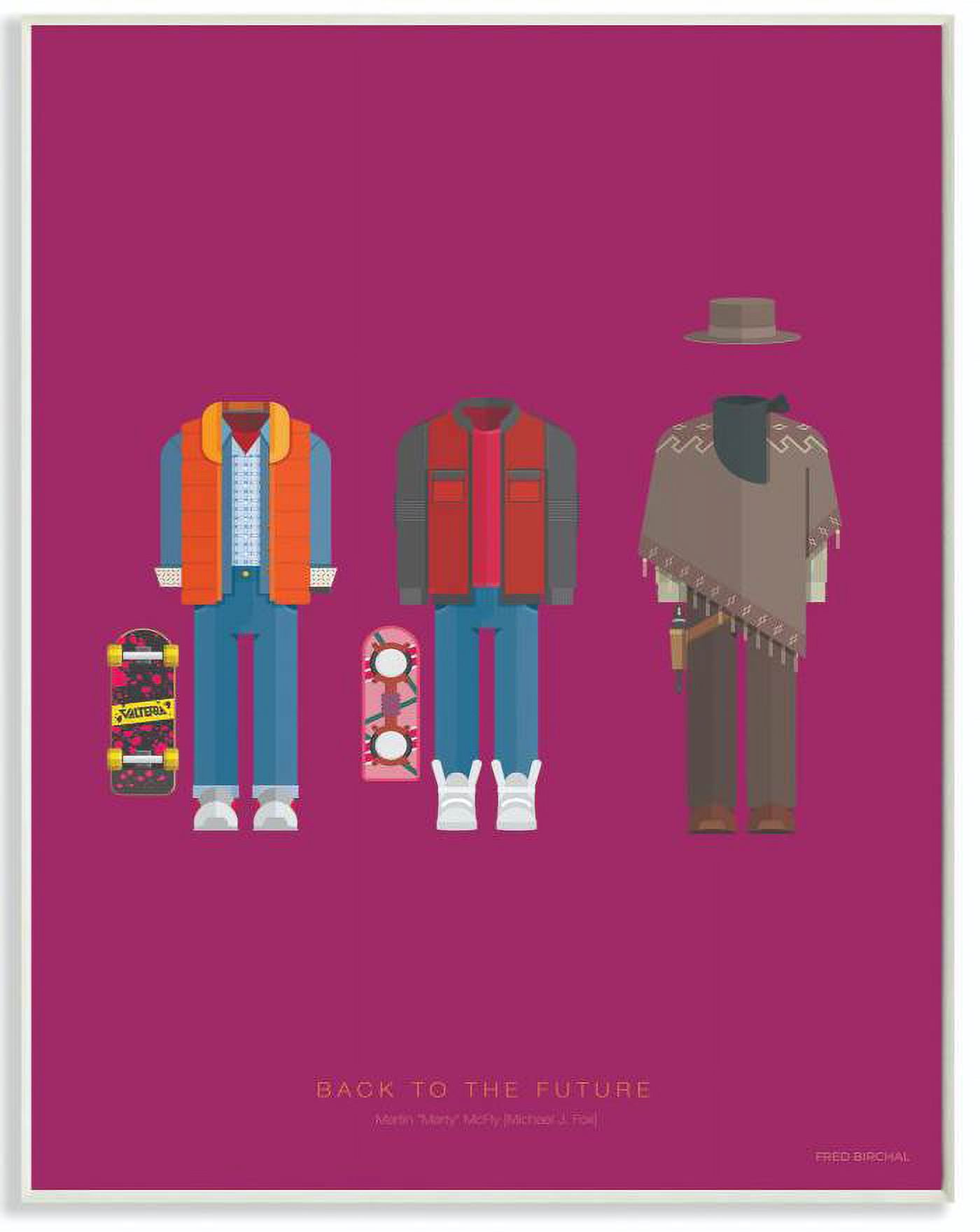Stupell Industries Back To The Future Famous People Characters Fashion Design Wall Plaque by Fred Birchal