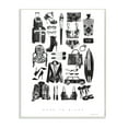 thumbnail image 1 of Stupell Industries Back to Black Quote Glam Fashion Mood Board Canvas Wall Art, 24 x 30, Design by Mercedes Lopez Charro, 1 of 6