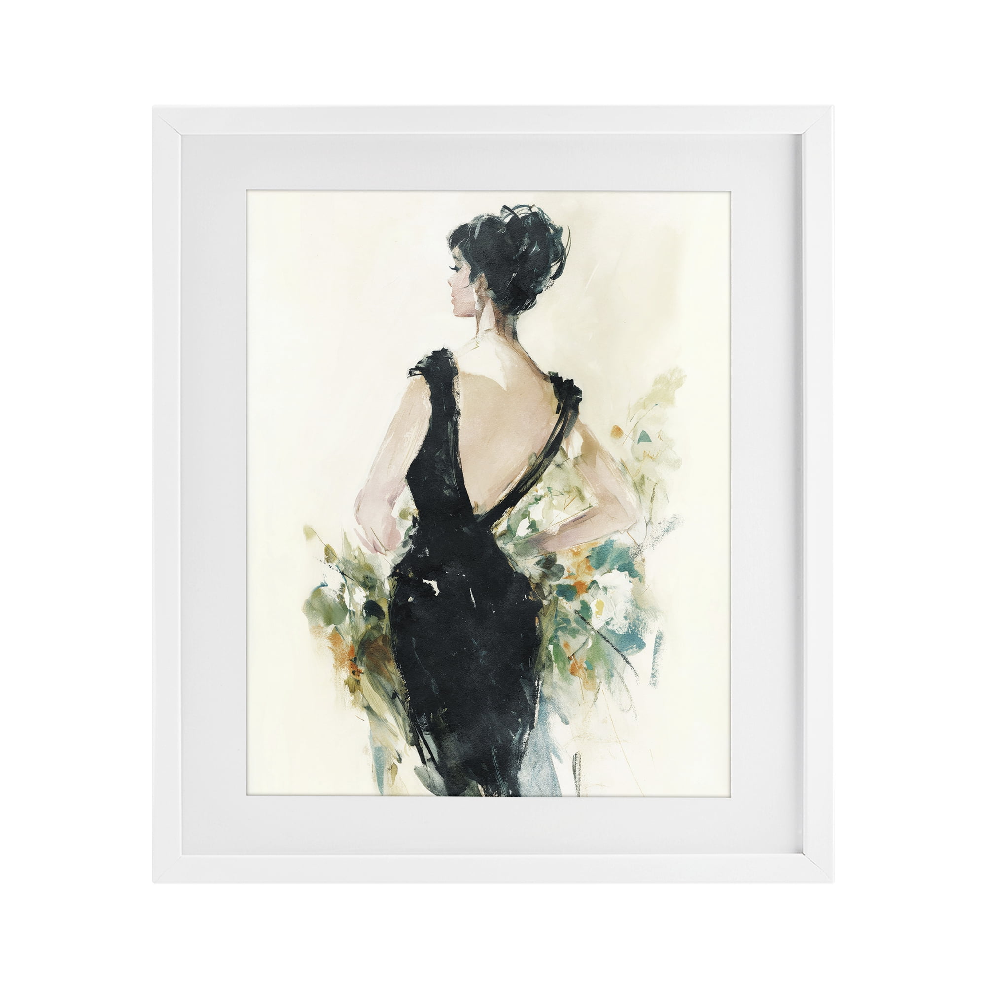 Stupell Industries Backless Reverie Gown White Framed Print Under Glass, design by Svetlana Aleynikova