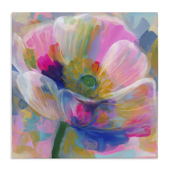 Stupell Industries Backlit Kaleidoscopic Poppy Canvas Wall Art, design by Chromatic Storm Studio