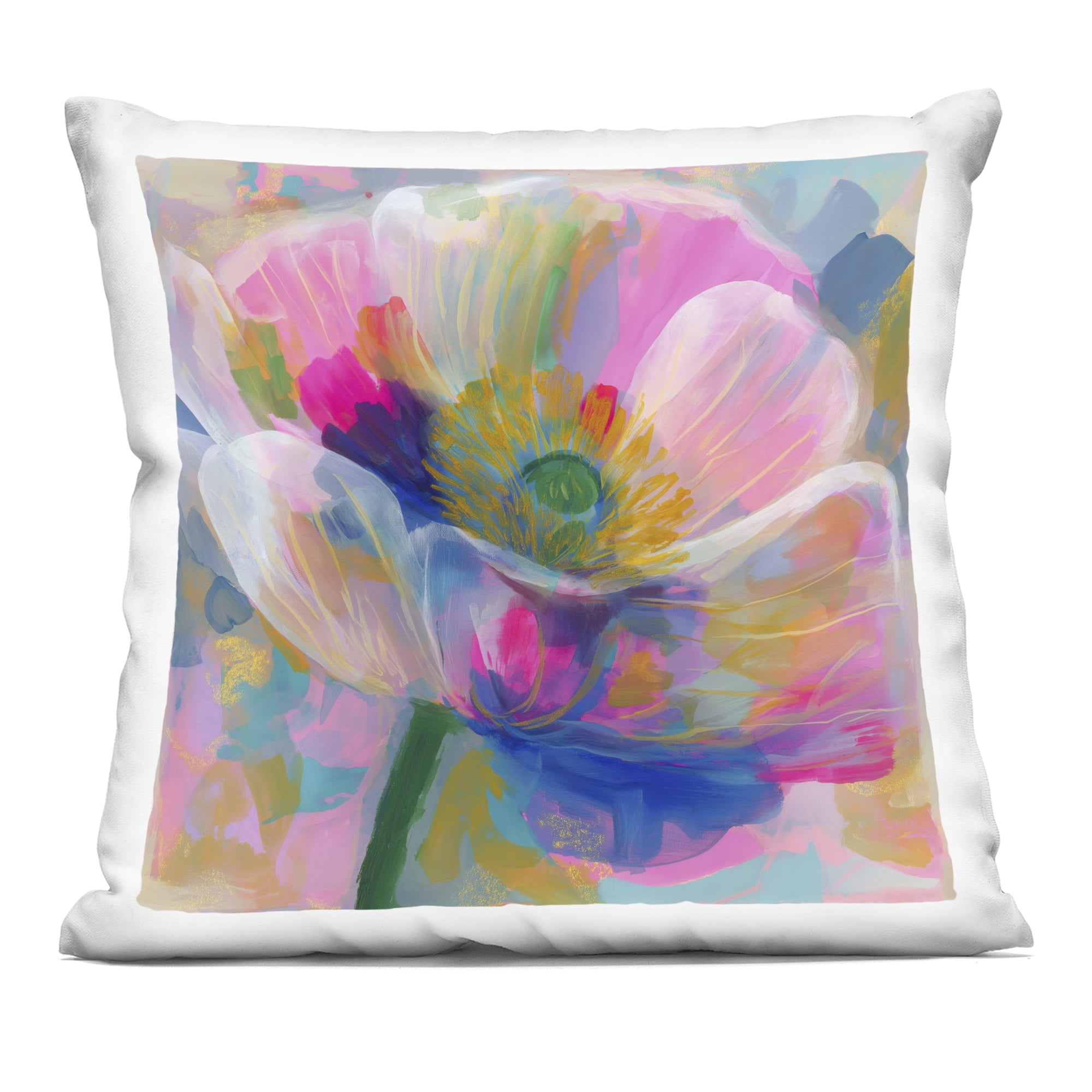 Stupell Industries Backlit Kaleidoscopic Poppy Decorative Printed Throw Pillow, design by Chromatic Storm Studio, 18 x 7 x 18