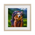 thumbnail image 1 of Stupell Industries Eclectic Backpacking Hiker Dog Birch Framed Print Under Glass, 16 x 16, by Sean Parnell, 1 of 8