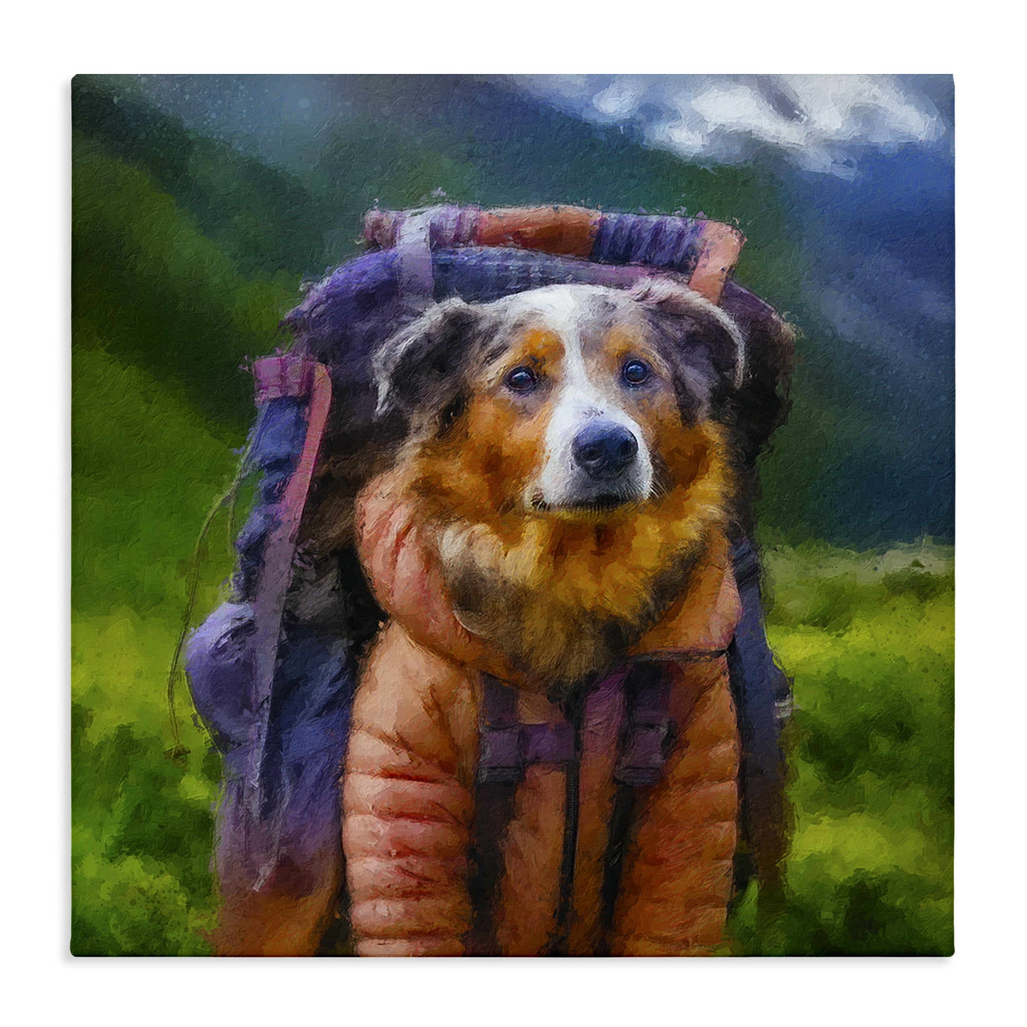 Stupell Industries Backpacking Hiker Dog Canvas Wall Art, design by Sean Parnell