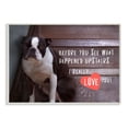 thumbnail image 1 of Stupell Industries Bad Dog Apology Family Pet Humor Boston Terrier Graphic Art Unframed Art Print Wall Art, 13x19, by Ziwei Li, 1 of 5