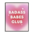 thumbnail image 1 of Stupell Industries Bad*ss Babes Club Text & Numbers Painting Black Framed Art Print Wall Art, 11 x 14, 1 of 2
