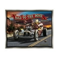 thumbnail image 1 of Stupell Industries Bad to the Bone Dog Transportation Painting Gray Floater Framed Canvas Art Print Wall Art, 21 x 17, 1 of 10