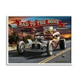 thumbnail image 1 of Stupell Industries Bad to the Bone Dog Transportation Painting White Framed Art Print Wall Art, 14 x 11, 1 of 9