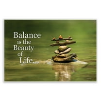 Stupell Industries Balance Is Beauty Landscape & Nature Painting Unframed Art Print Wall Art, 15 x 10