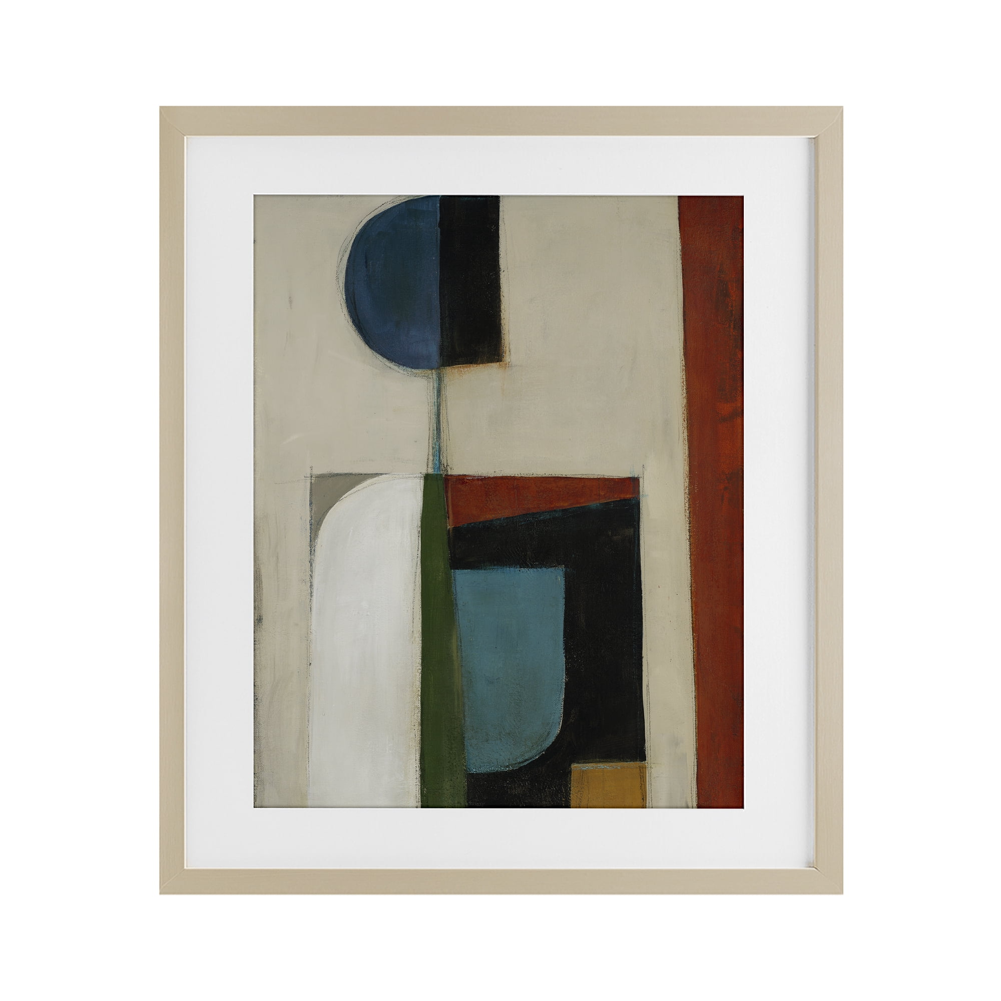Stupell Industries Balanced Abstract Structure Birch Framed Print Under Glass, design by Kippi Leonard