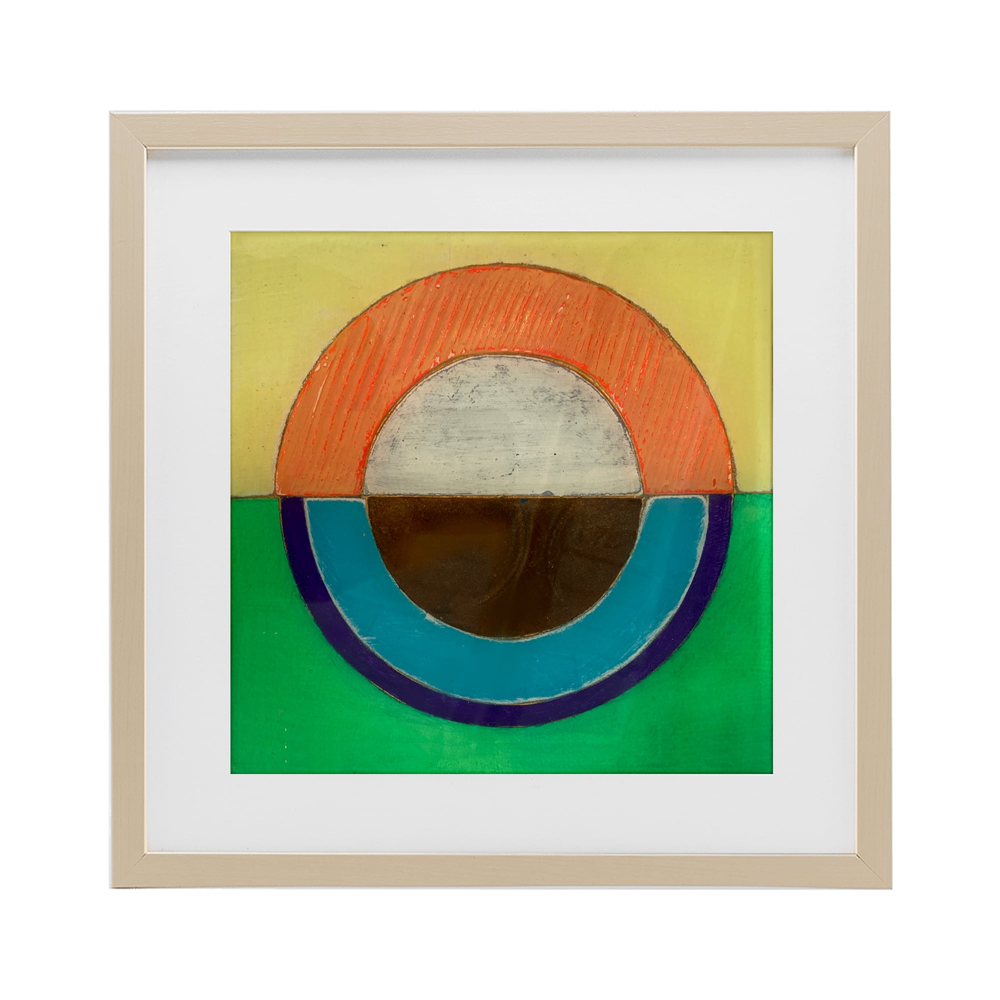 Stupell Industries Balanced Circle Symmetry Birch Framed Print Under Glass, design by Matthew Finger